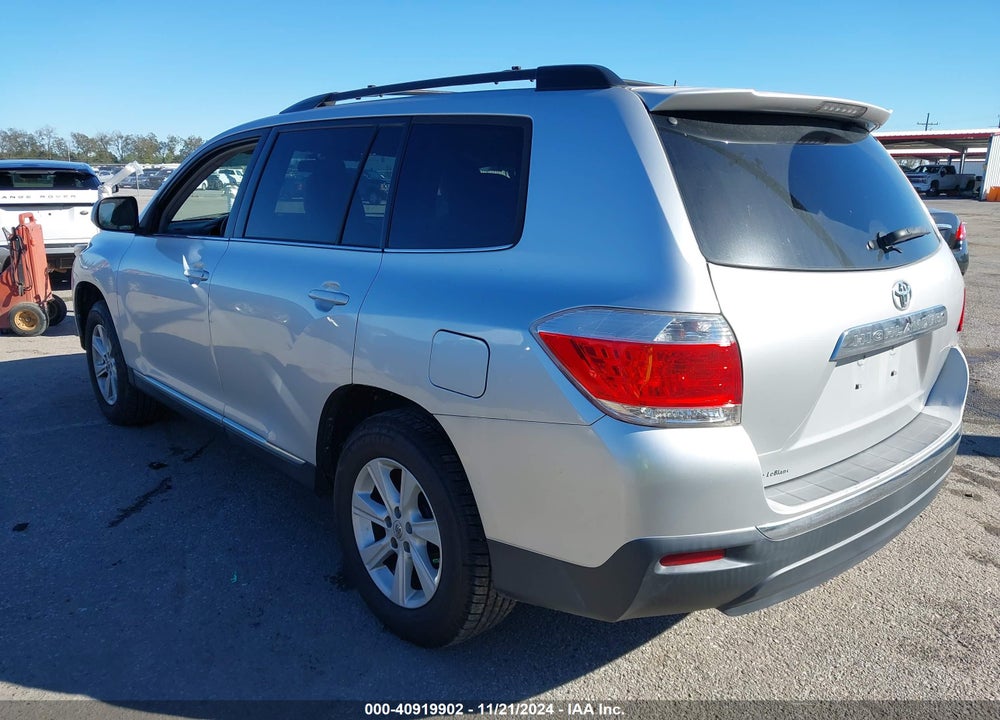 2013 TOYOTA HIGHLANDER BASE PLUS V6 VIN: 5TDZK3EH1DS138568