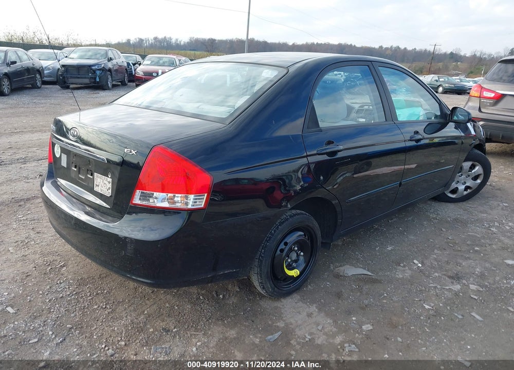 2009 KIA SPECTRA EX VIN: KNAFE222295640536