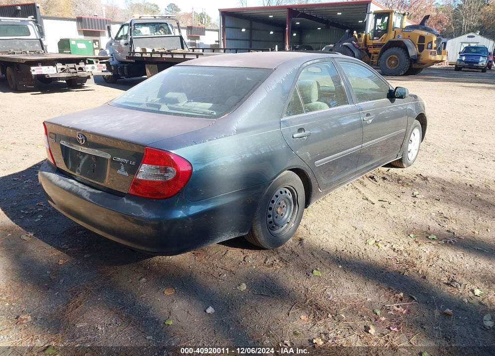 2002 TOYOTA CAMRY LE VIN: 4T1BE32K02U604441