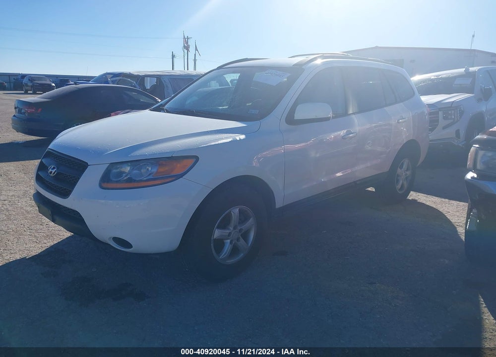 2008 HYUNDAI SANTA FE GLS VIN: 5NMSG13D38H174990