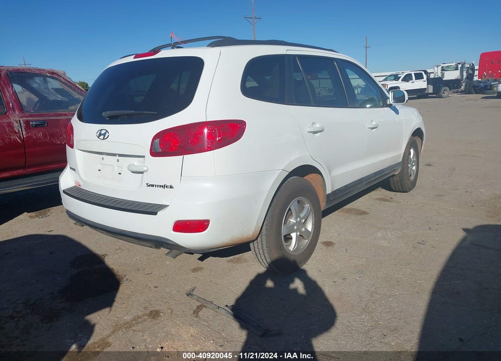 2008 HYUNDAI SANTA FE GLS VIN: 5NMSG13D38H174990