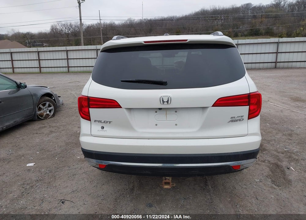 2017 HONDA PILOT ELITE VIN: 5FNYF6H0XHB092899