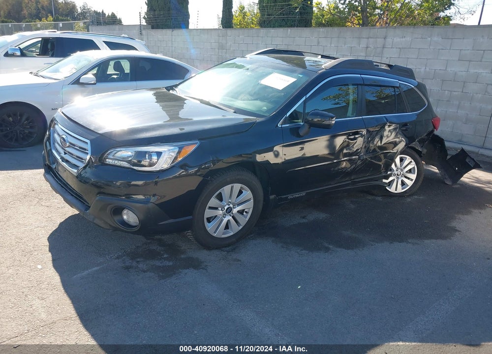 2017 SUBARU OUTBACK 2.5I PREMIUM VIN: 4S4BSAFC9H3423904