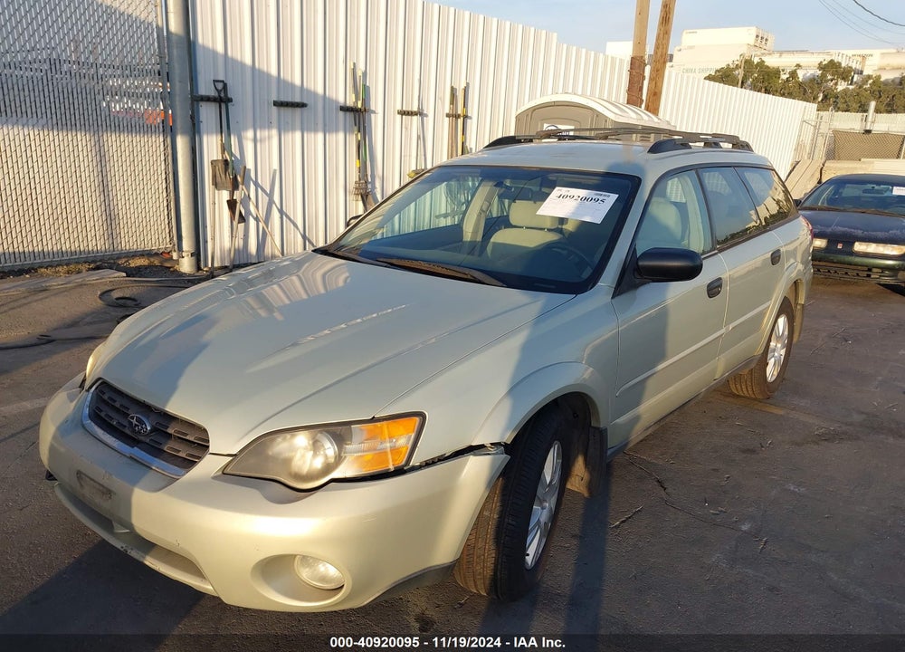 2005 SUBARU OUTBACK 2.5I VIN: 4S4BP61C857344413
