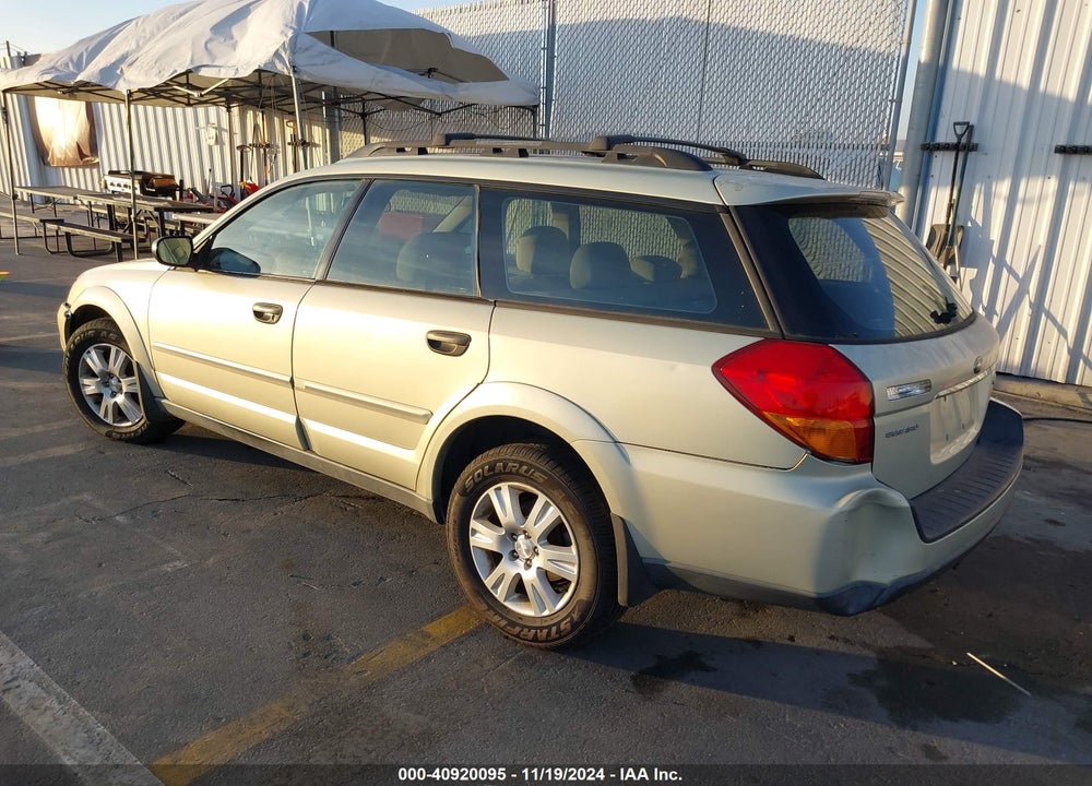 2005 SUBARU OUTBACK 2.5I VIN: 4S4BP61C857344413