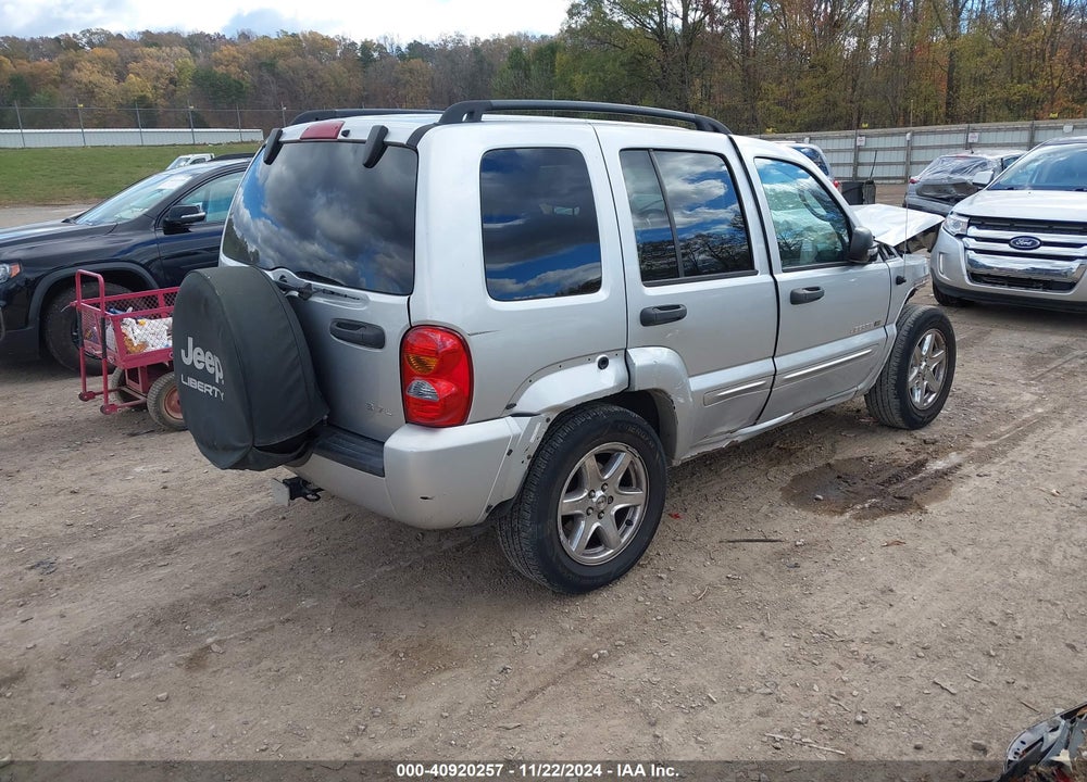 2003 JEEP LIBERTY LIMITED VIN: 1J4GK58K63W625526