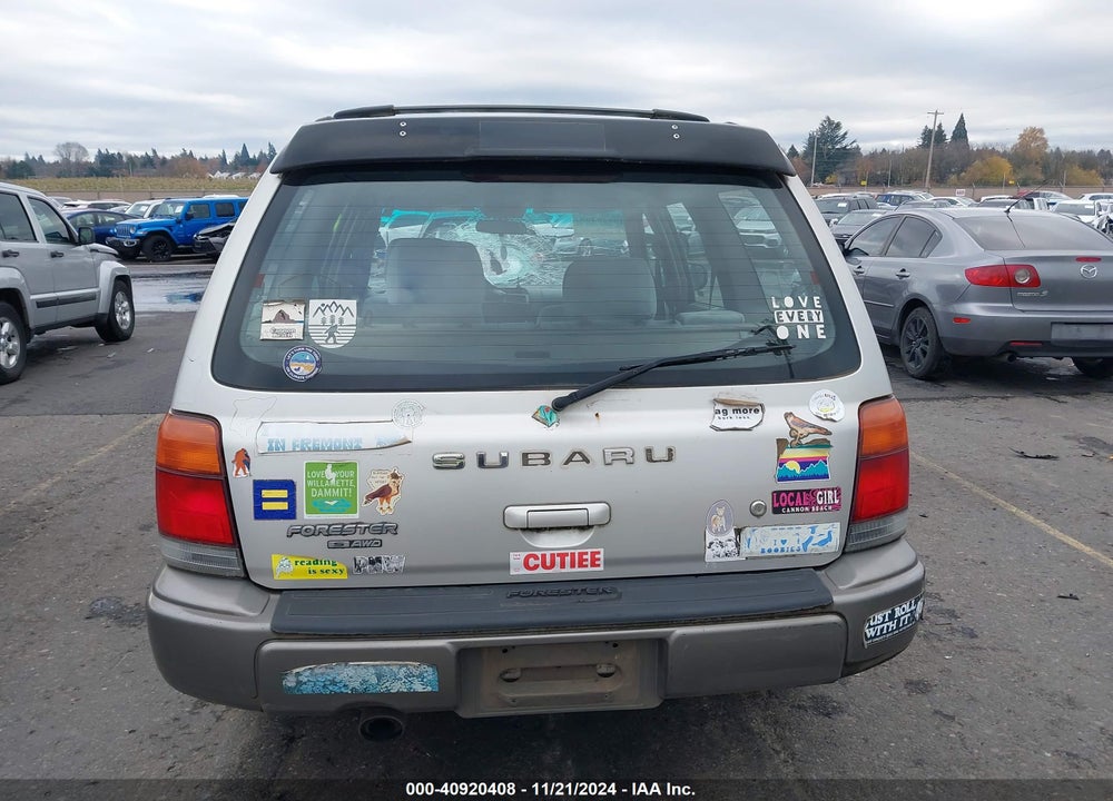 2000 SUBARU FORESTER S VIN: JF1SF6558YH702455