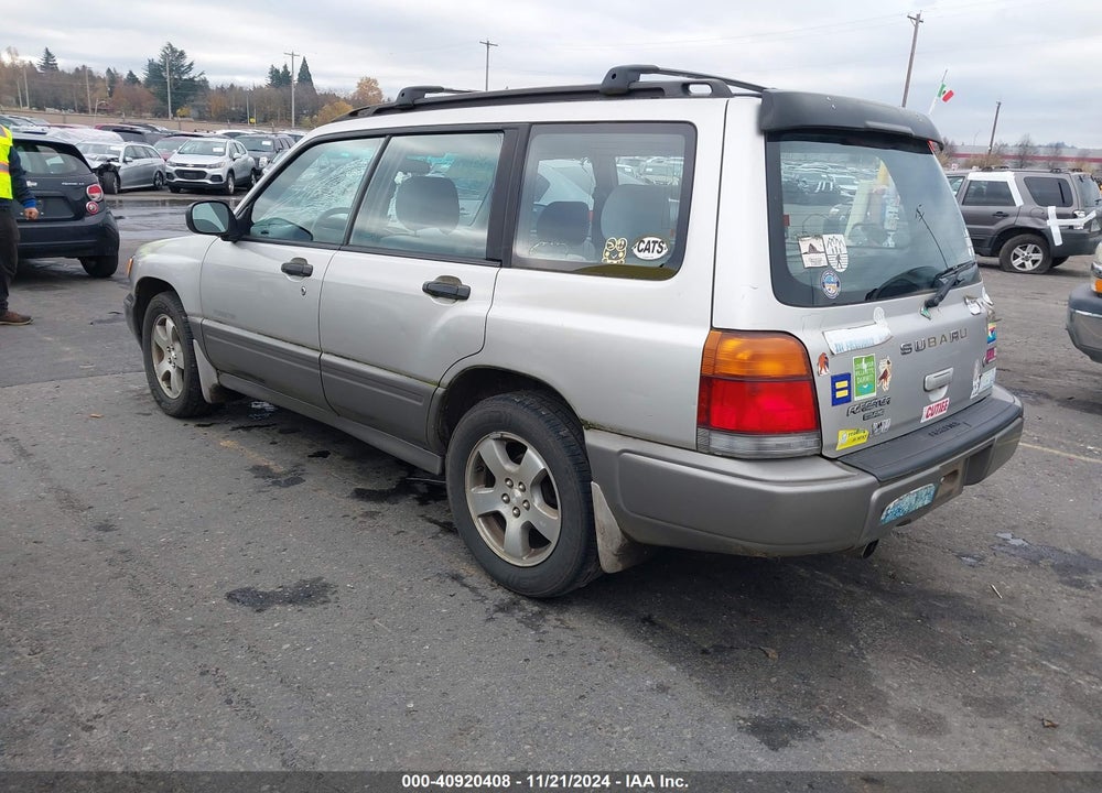 2000 SUBARU FORESTER S VIN: JF1SF6558YH702455