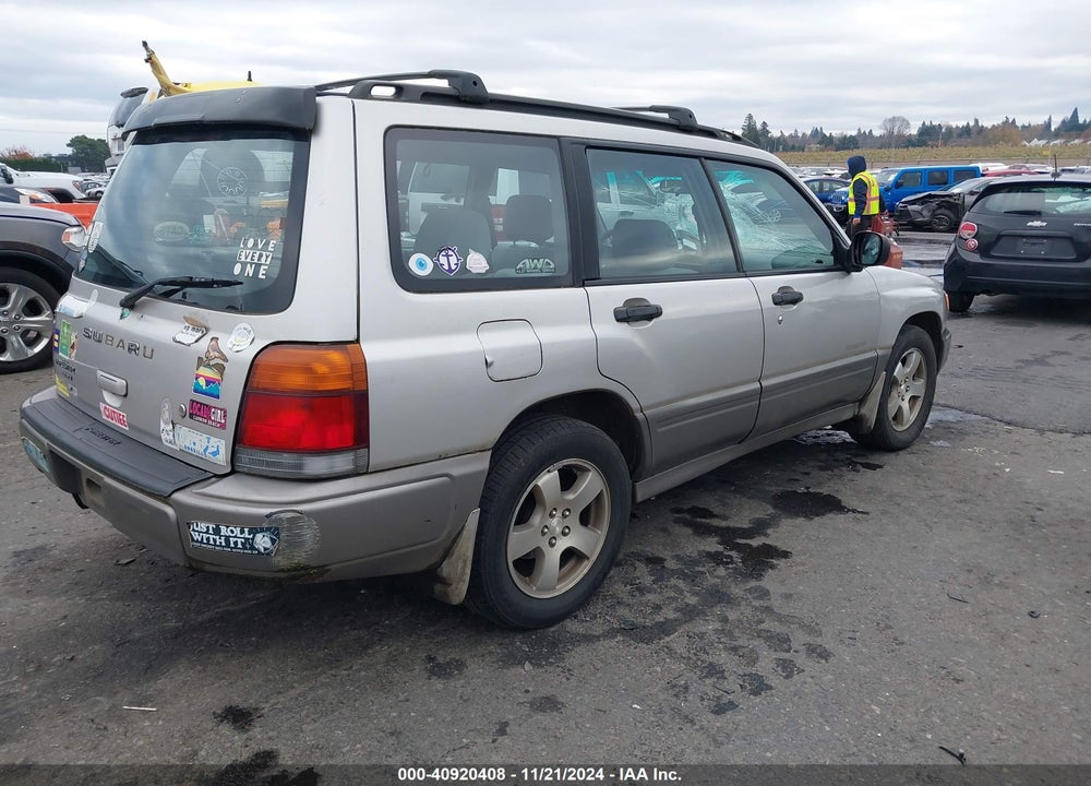 2000 SUBARU FORESTER S VIN: JF1SF6558YH702455