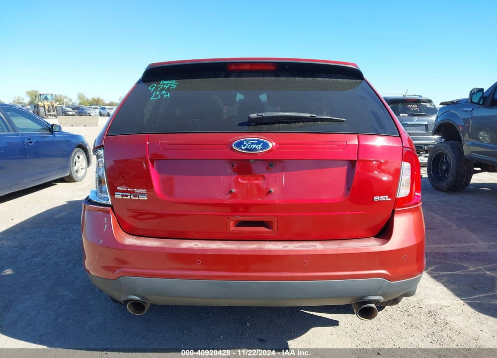 2013 FORD EDGE SEL VIN: 2FMDK3JC1DBA96968