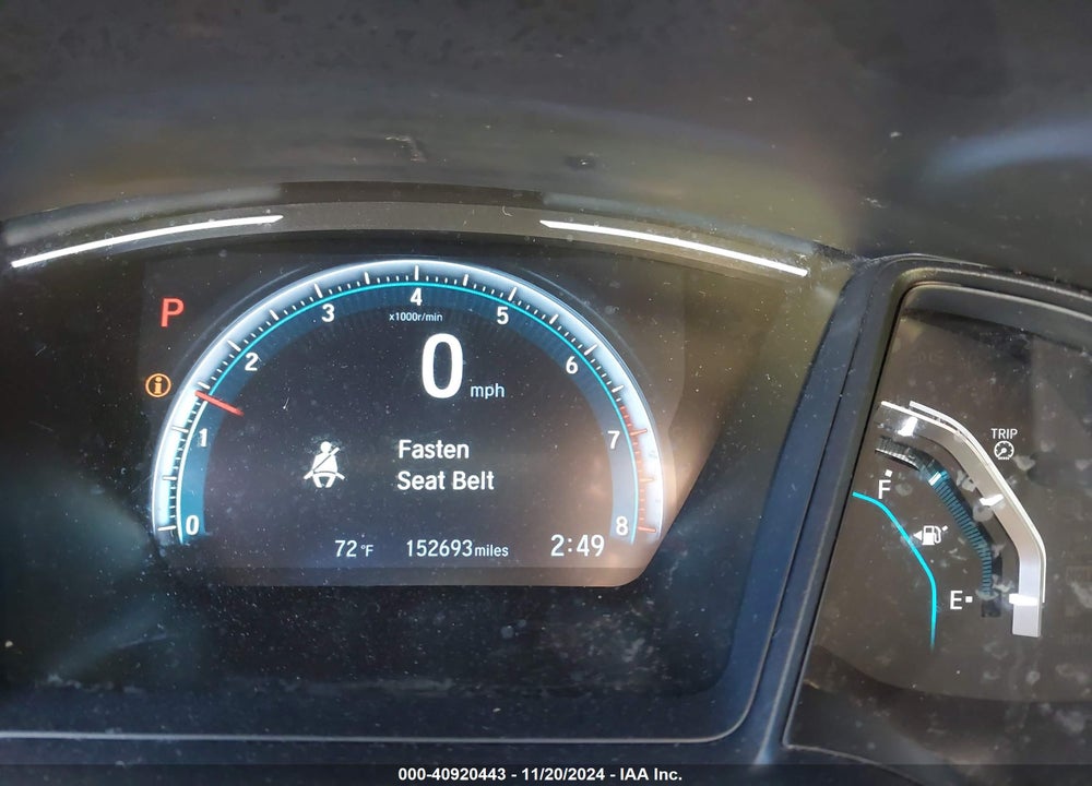2020 HONDA CIVIC VIN: 2HGFC2F61LH580353