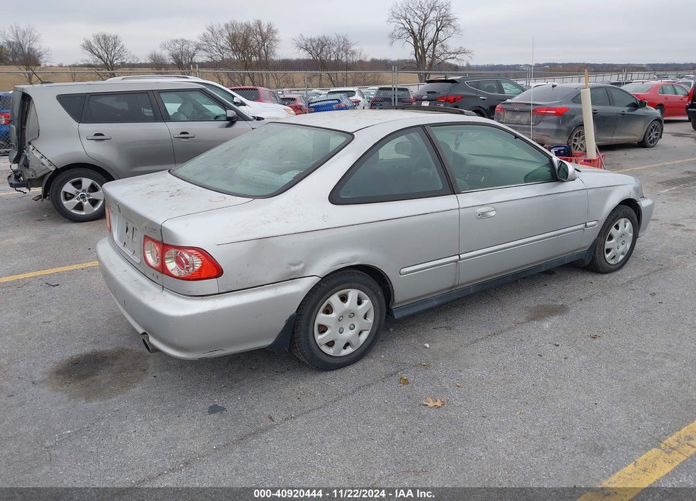 2000 HONDA CIVIC EX VIN: 1HGEJ8240YL053522