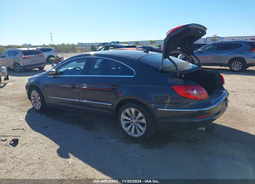 2012 VOLKSWAGEN CC SPORT VIN: WVWMN7AN4CE505309