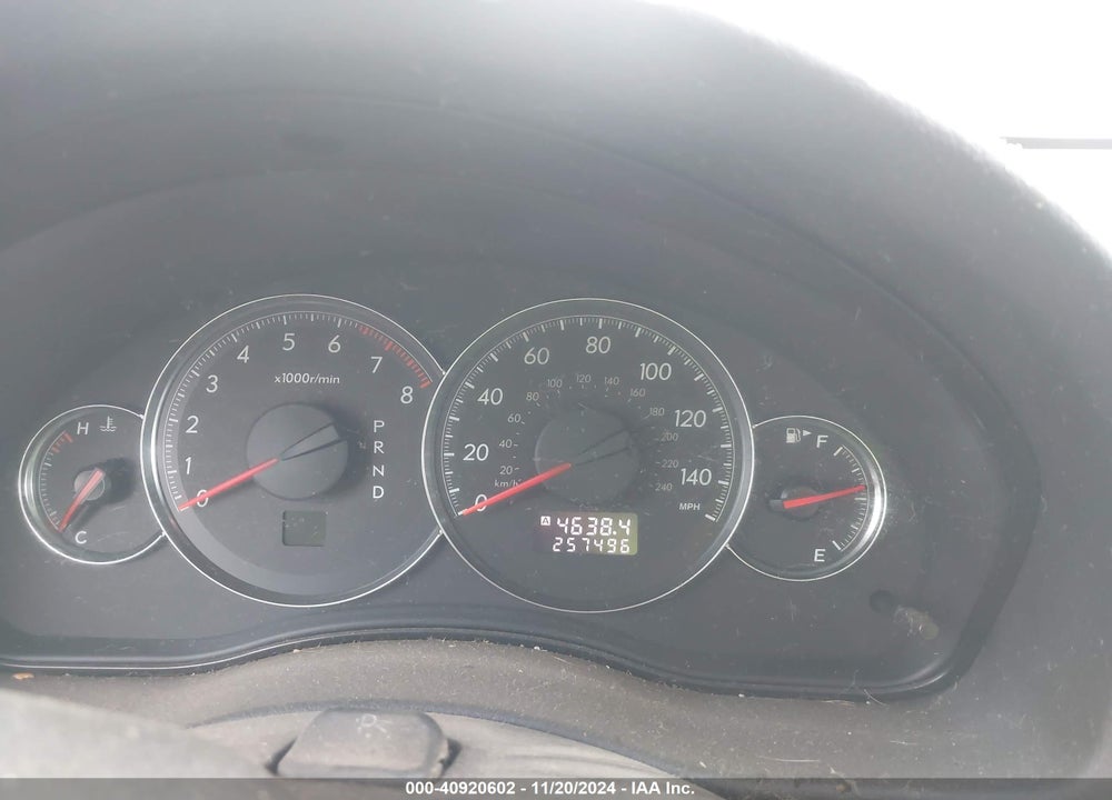 2008 SUBARU LEGACY 2.5I LIMITED VIN: 4S3BL626687209752