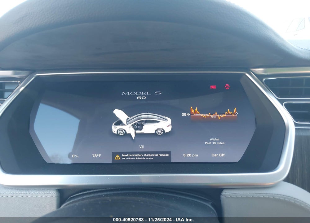 2013 TESLA MODEL S VIN: 5YJSA1CG6DFP08507