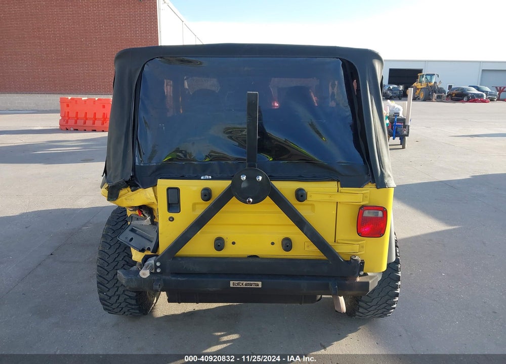 2000 JEEP WRANGLER SE VIN: 1J4FA29P8YP799185