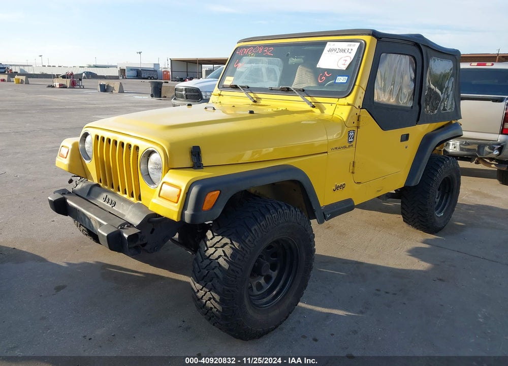 2000 JEEP WRANGLER SE VIN: 1J4FA29P8YP799185