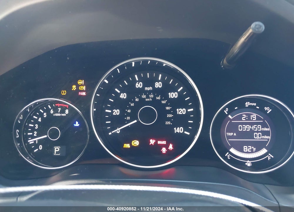 2019 HONDA HR-V SPORT VIN: 3CZRU5H10KG709932