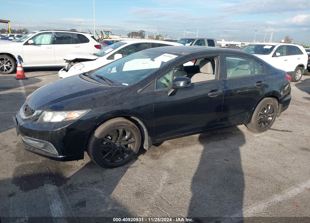 2013 HONDA CIVIC EX VIN: 19XFB2F80DE211810