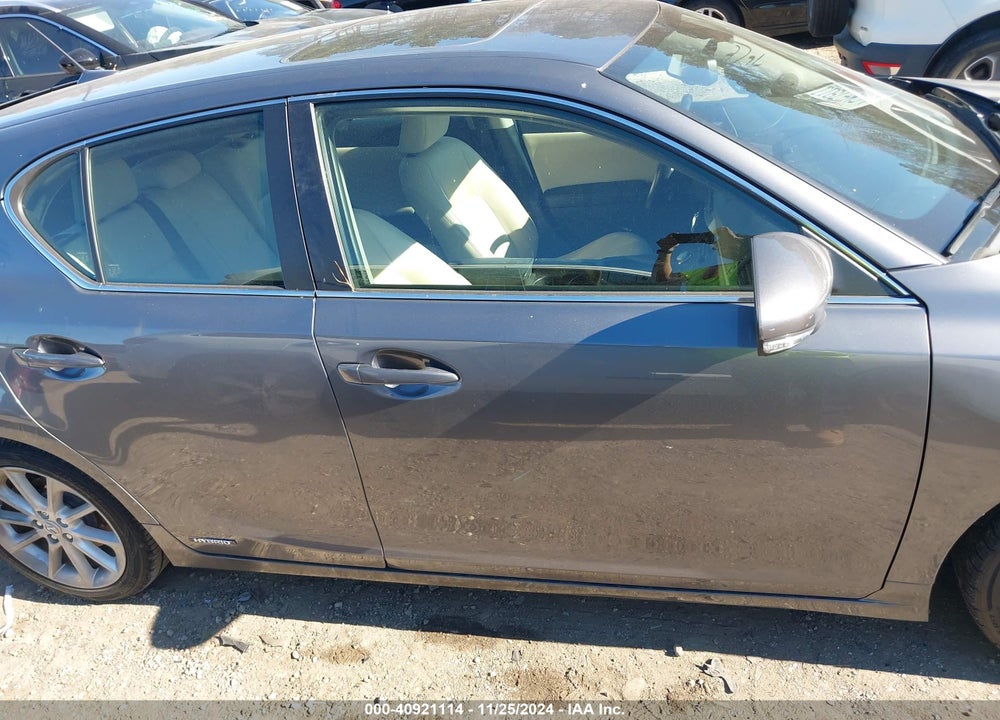 2012 LEXUS CT 200H PREMIUM VIN: JTHKD5BH6C2118574
