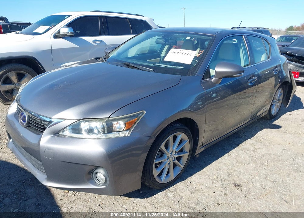 2012 LEXUS CT 200H PREMIUM VIN: JTHKD5BH6C2118574