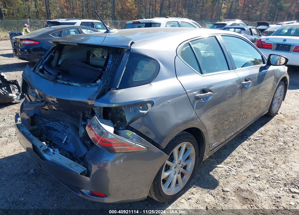 2012 LEXUS CT 200H PREMIUM VIN: JTHKD5BH6C2118574