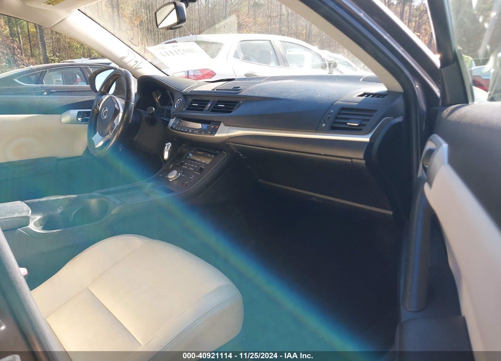 2012 LEXUS CT 200H PREMIUM VIN: JTHKD5BH6C2118574