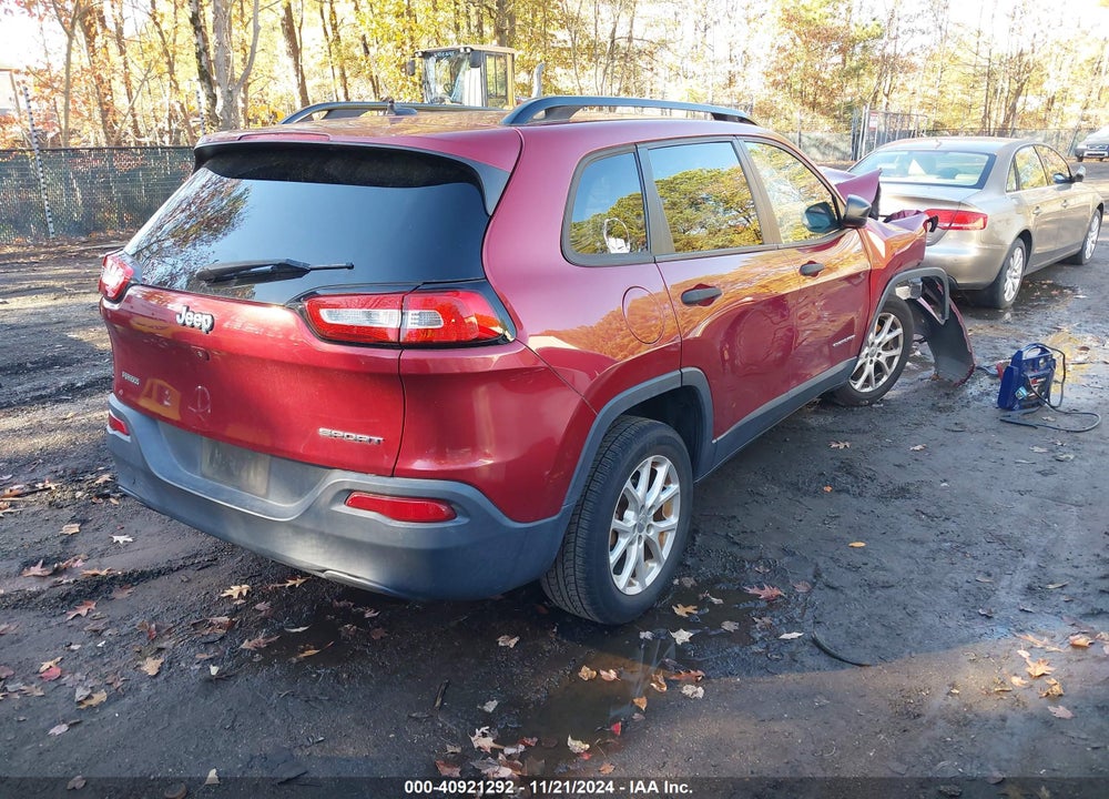 2016 JEEP CHEROKEE SPORT VIN: 1C4PJLABXGW207547
