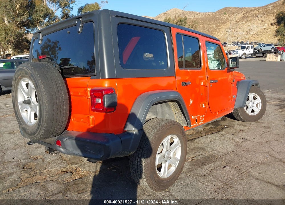2019 JEEP WRANGLER UNLIMITED SPORT S 4X4 VIN: 1C4HJXDN4KW539039