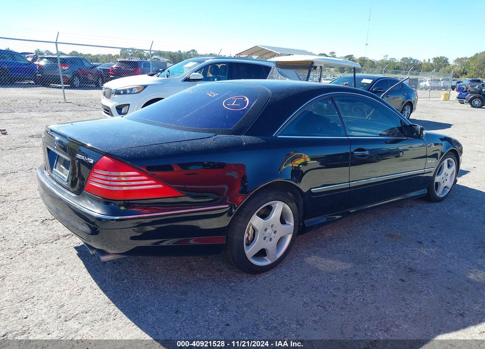 2003 MERCEDES-BENZ CL 55 AMG VIN: WDBPJ74J43A037900