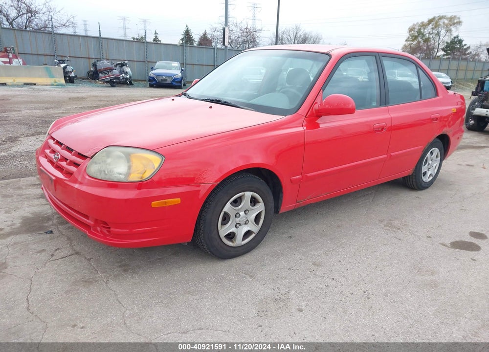 2005 HYUNDAI ACCENT GLS VIN: KMHCG45C05U601195