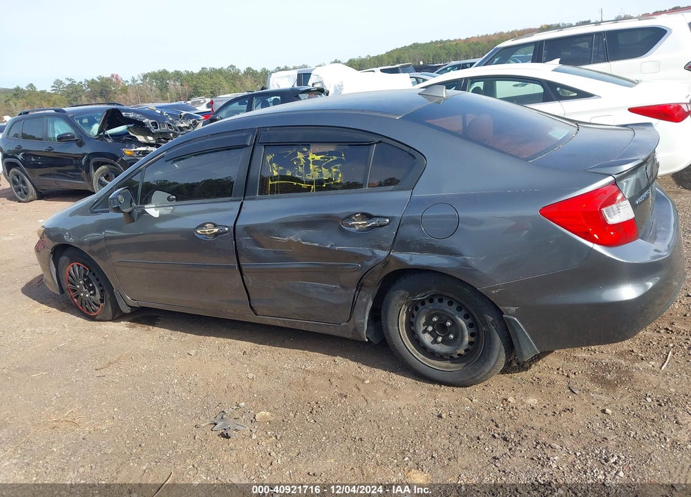 2012 HONDA CIVIC SDN VIN: 19XFB2F5XCE063945