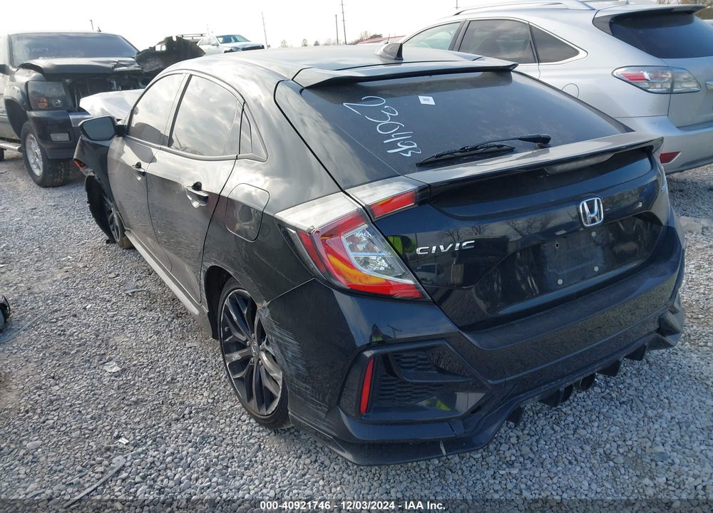 2021 HONDA CIVIC SPORT VIN: SHHFK7H4XMU230493
