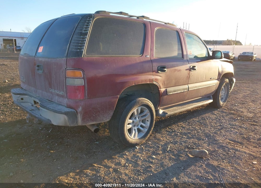 2001 CHEVROLET TAHOE LS VIN: 1GNEK13T01J257223