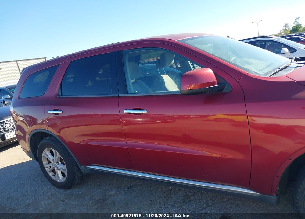 2013 DODGE DURANGO SXT VIN: 1C4RDHAG1DC584466
