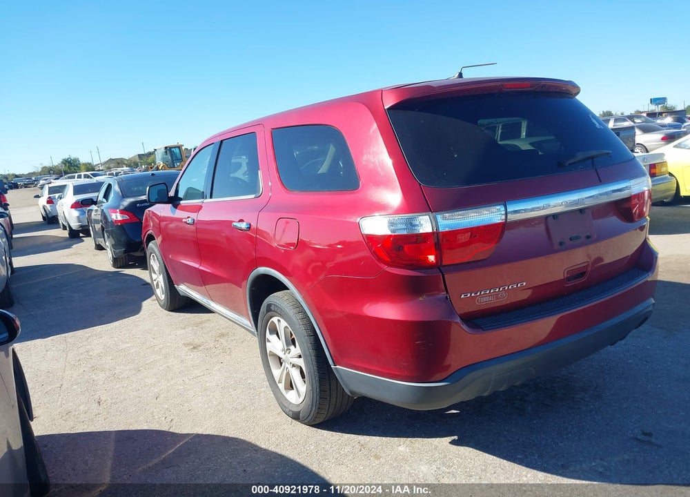 2013 DODGE DURANGO SXT VIN: 1C4RDHAG1DC584466