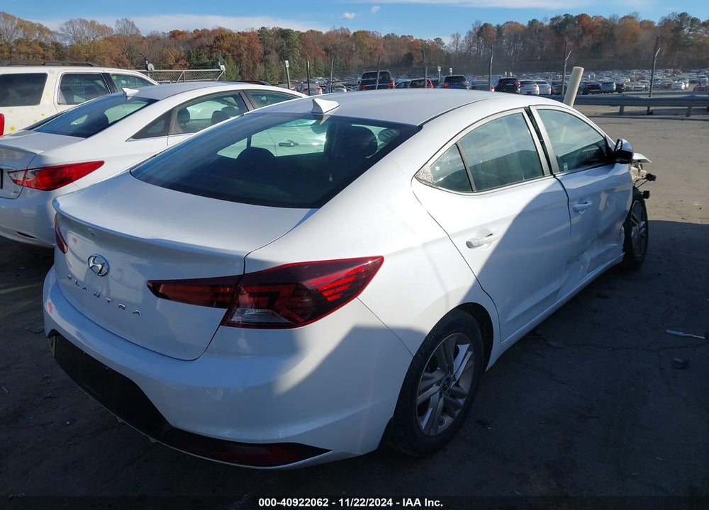 2019 HYUNDAI ELANTRA SEL VIN: 5NPD84LF8KH491781