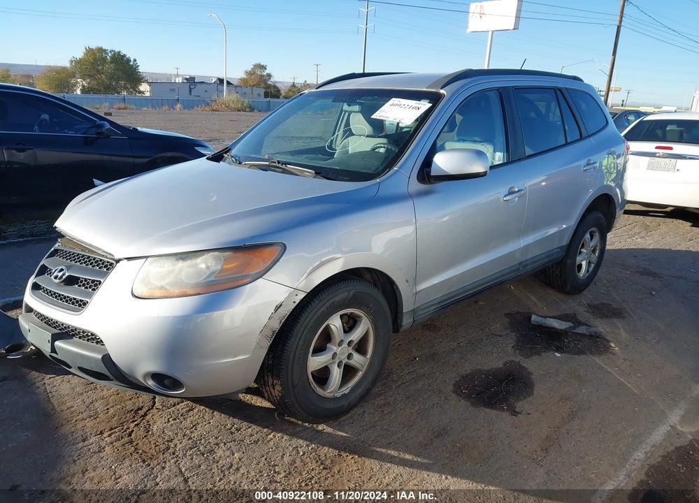 2008 HYUNDAI SANTA FE GLS VIN: 5NMSG73D98H156464