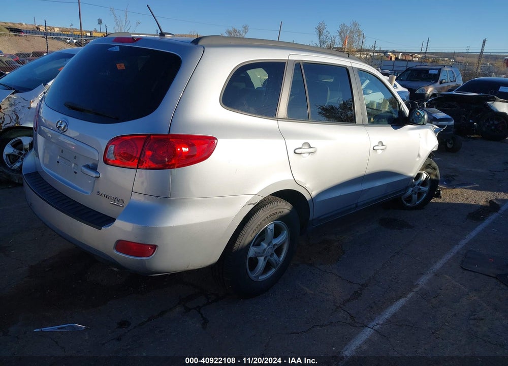 2008 HYUNDAI SANTA FE GLS VIN: 5NMSG73D98H156464