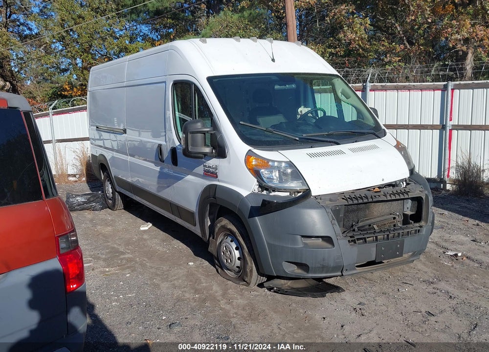 2019 RAM PROMASTER 2500 HIGH ROOF 159 WB VIN: 3C6TRVDG6KE557231