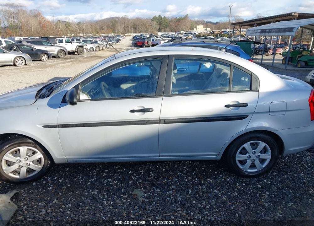 2009 HYUNDAI ACCENT GLS VIN: KMHCM46C99U291156