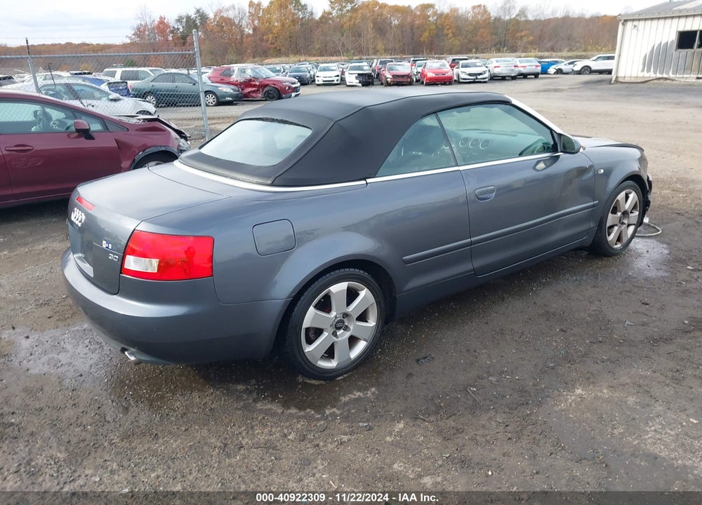 2005 AUDI A4 3.0 VIN: WAUAT48H15K000773