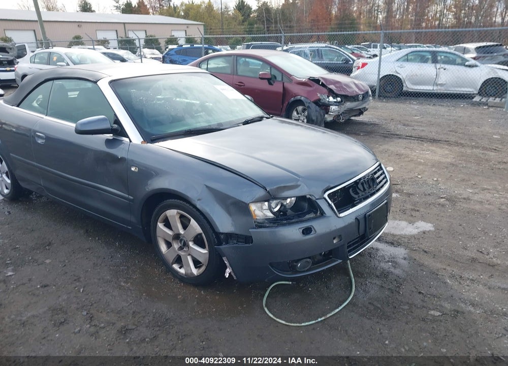 2005 AUDI A4 3.0 VIN: WAUAT48H15K000773