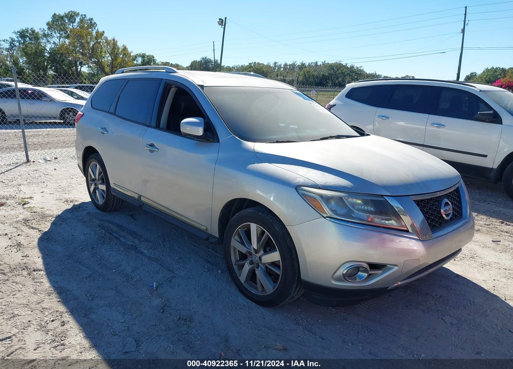 2013 NISSAN PATHFINDER PLATINUM VIN: 5N1AR2MM4DC621454