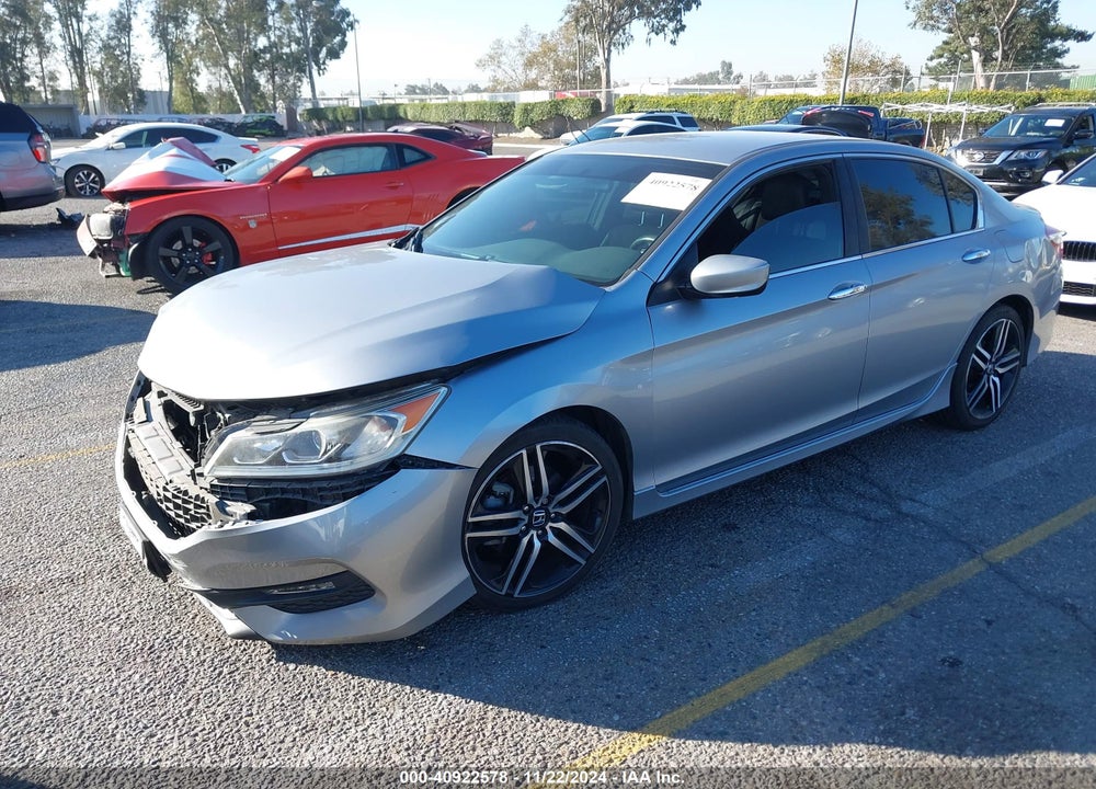 2017 HONDA ACCORD SPORT VIN: 1HGCR2F54HA230889