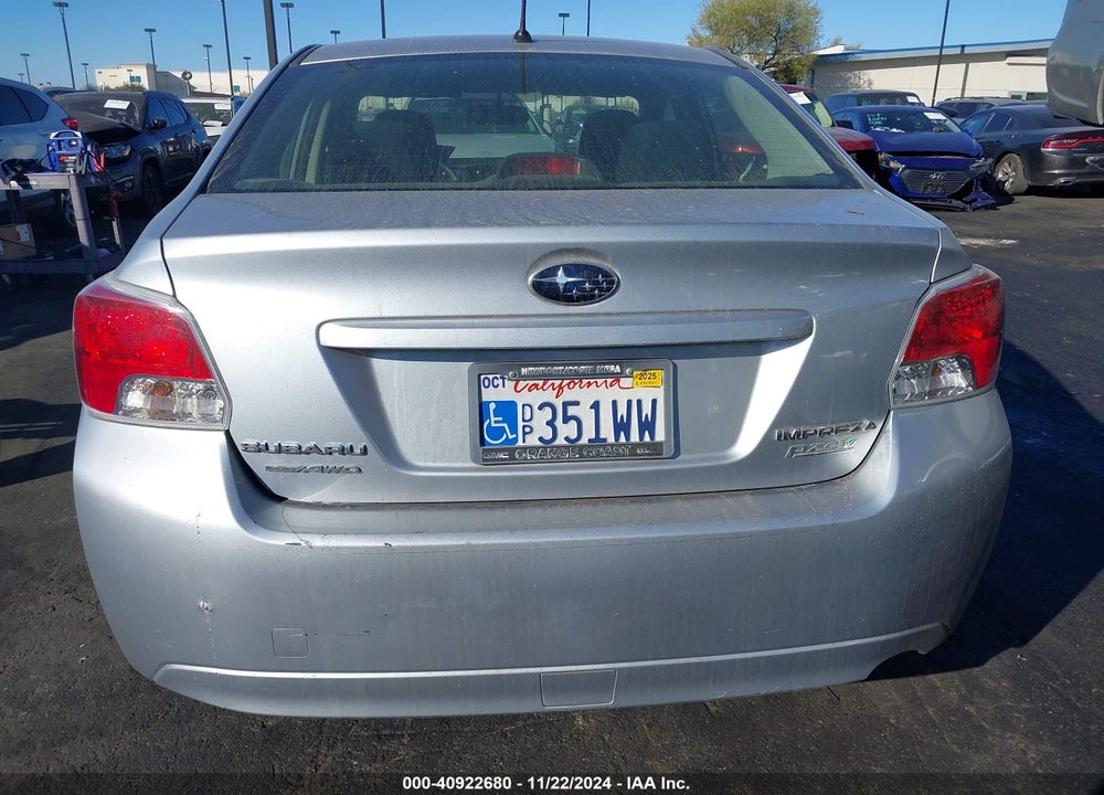 2013 SUBARU IMPREZA 2.0I VIN: JF1GJAA61DH036300