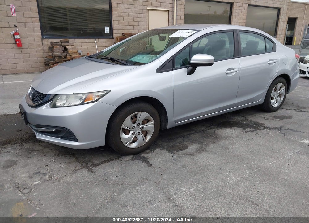 2014 HONDA CIVIC LX VIN: 19XFB2F58EE264326