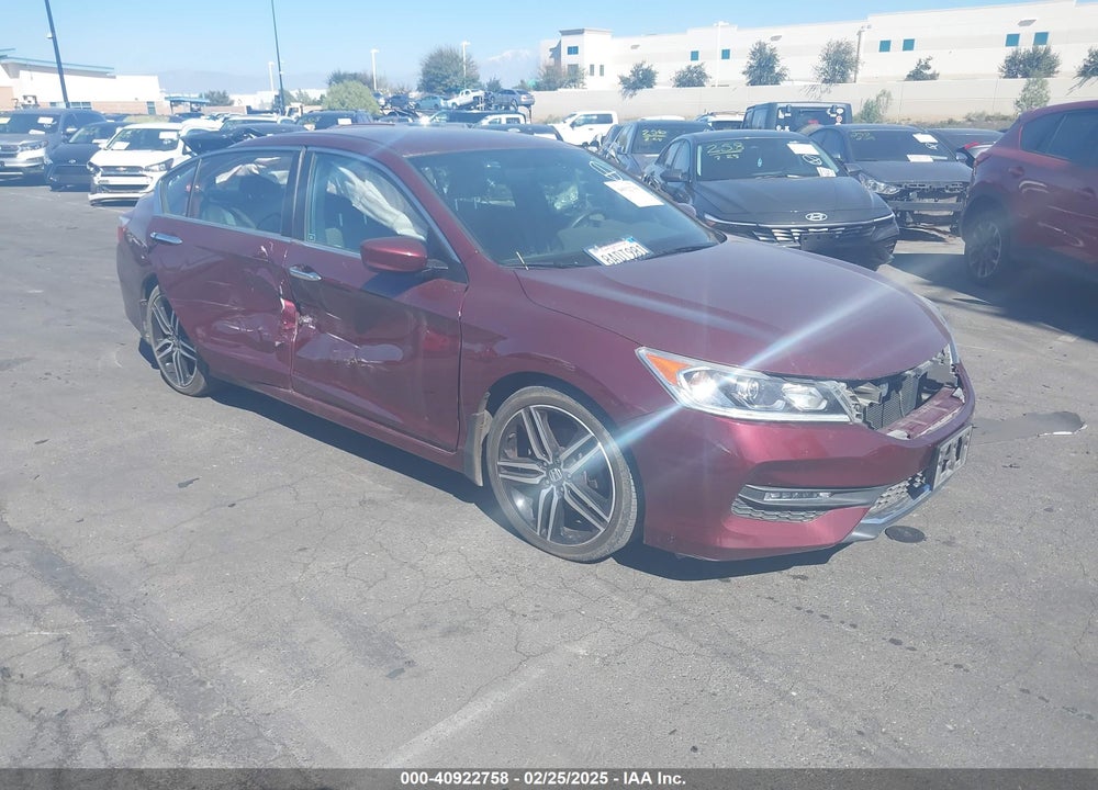 2017 HONDA ACCORD SPORT VIN: 1HGCR2F51HA282934