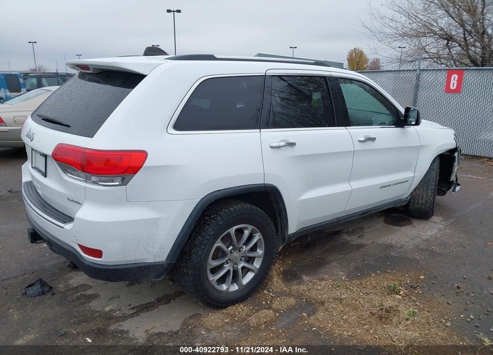 2015 JEEP GRAND CHEROKEE LIMITED VIN: 1C4RJFBGXFC806680