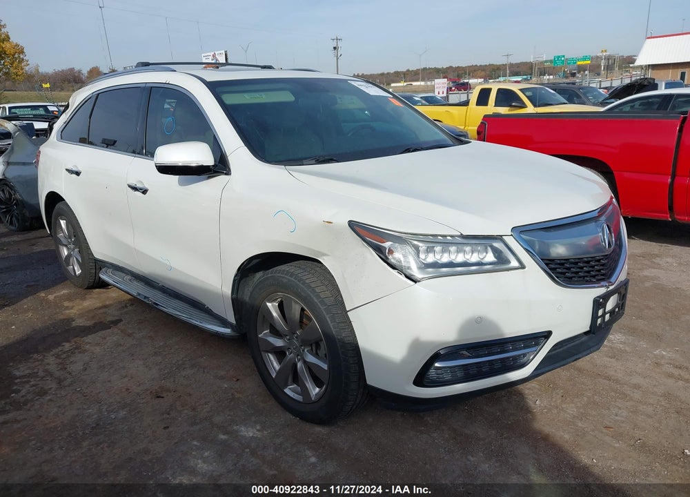 2014 ACURA MDX ADVANCE PKG W/ENTERTAINMENT PKG VIN: 5FRYD4H83EB026687